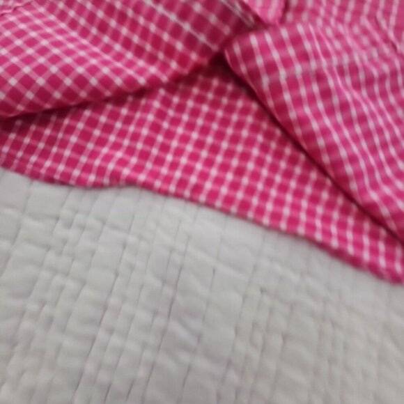 Lauren Ralph Lauren Green Label Shirt Women's Small Pink Check Long Sleeve EUC - Picture 4 of 16